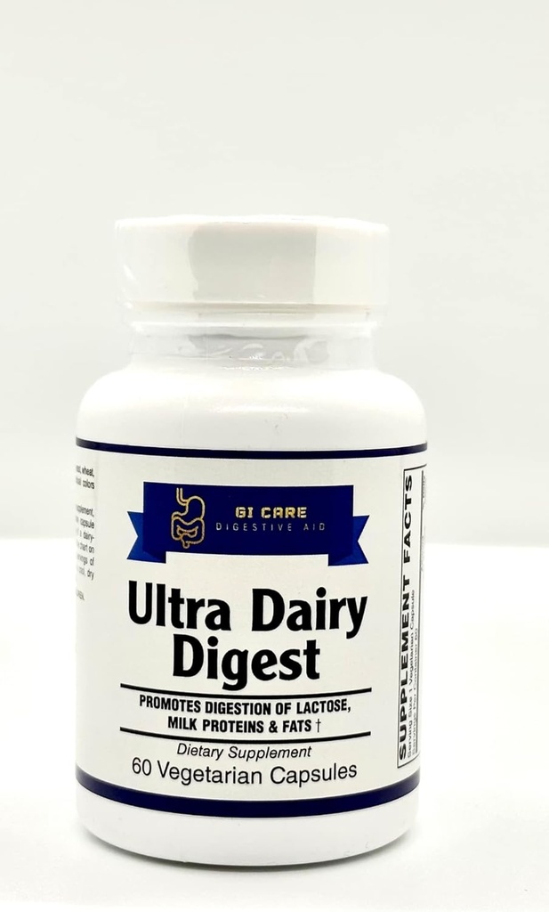 Ultra Dairy Digest- Aiuta la digestione del lattosio contenente i prodotti, Latte PROTEINS & Latte FATS † (per l'intolleranza al latte) Formula 3 in-1