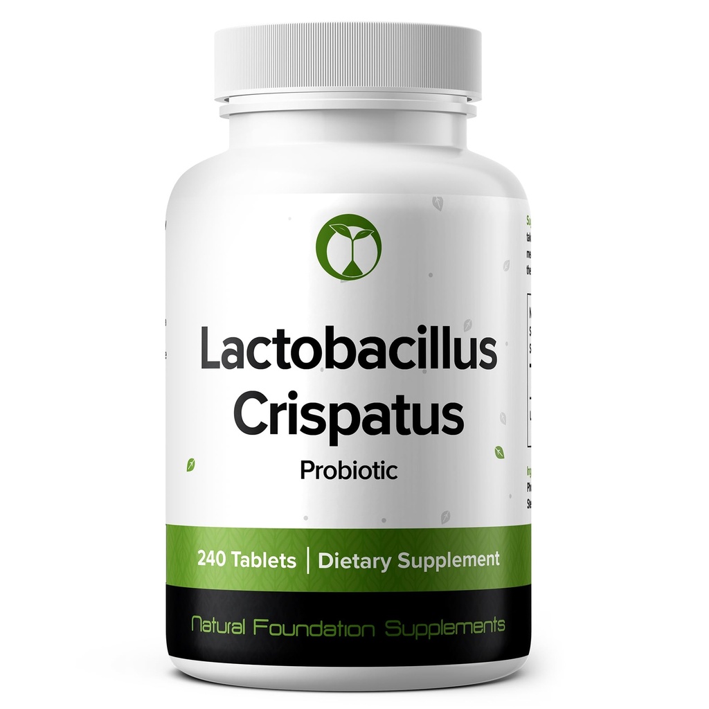 Lactobacillus Crispatus Probiotic 240 compresse (4 mesi di fornitura) – Strain ricercato LCR86 – 3 miliardi di CFU – Digestivo & Vaginal Health Support – GMP Certificato (240, Lactobacillus Crispatus)