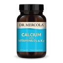 Dr. Mercola Calcium con Vitamine D3 & K2 - Supporta Bone & Heart Health* - Calcio con Vitamine D3 & K2 - Eggshell-Derived - Non-GMO, Gluten-Free & Soy Free - 90 Capsule (90 Serve)