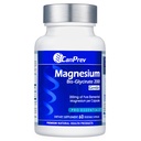 CanPrev Magnesio BisGlycinate 200mg Caps di Veg Gentle 60, alimentazione di 60 giorni, supplemento di magnesio chelato per il supporto del muscolo di Bone &, facile da digerire, promuove il relax & comfort, vegano, non OGM, senza zucchero
