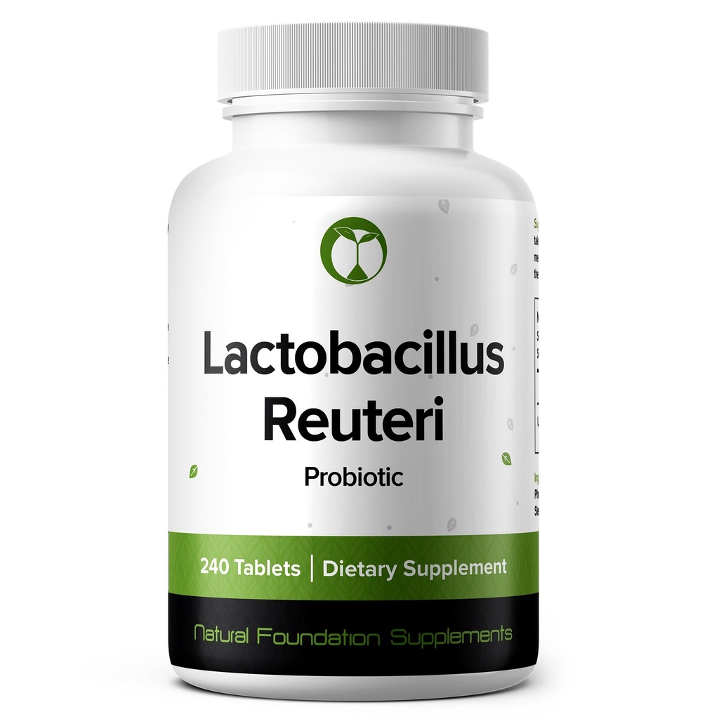 Lactobacillus Reuteri Probiotic Supplemento 240 Compresse 3 miliardi di CFU Probiotici per gli uomini e le donne Supporta la digestione intestinale e la salute del fegato (240, Lactobacillus Reuteri)