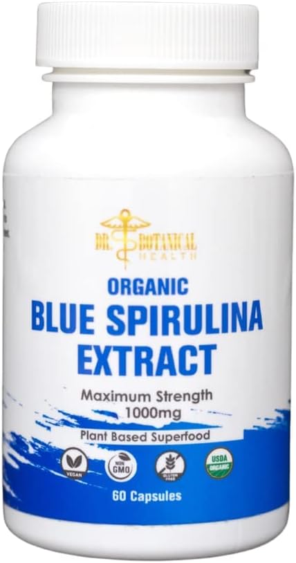 Estratto di Spirulina Blu - Organico - 1000 mg - 60 capsule