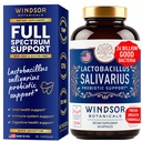 Lactobacillus Salivarius Probiotico - 24bn CFU L Salivarius Probiotici dentali per denti e gengive - Trattamento cattivo del respiro per adulti, supporto immunitario, salute digestiva - 60 capsule probiotici orali