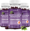 Mulittea Glucosamine Chondroitin Gummies - Supplemento di supporto congiunto ad alta resistenza con MSM & Elderberry per giunto naturale, supporto immunitario antiossidante per adulti, uomini & donne-(3 pacchetto)
