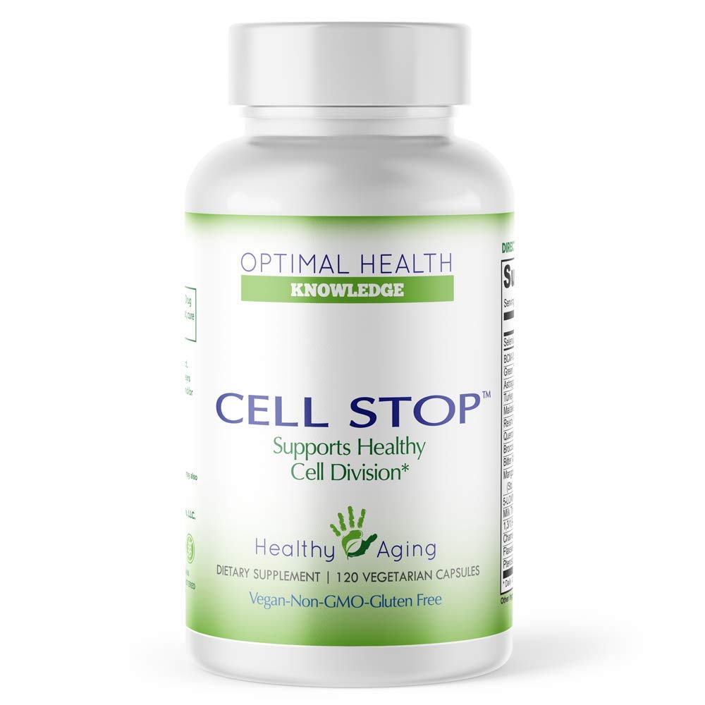 CELL STOP - Powerful Cell Division Support, Propriety Blend include Curcumin, Green Tea, Reishi Mushroom, Turkey Tail Mushroom, Broccoli Extract, 1,3/1,6 Beta Glucan, e altri - 120 capsule vegetali