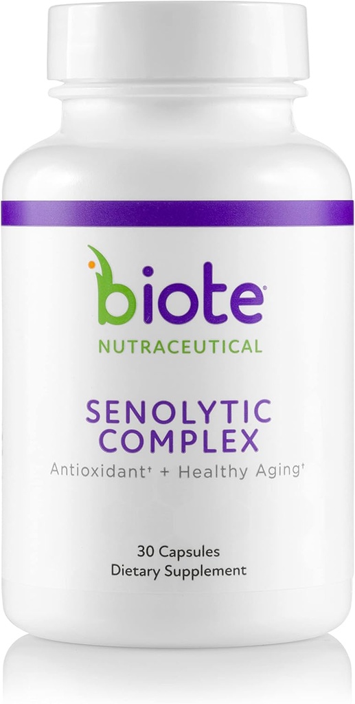 Biote Nutraceuticals - Complesso SENOLYTIC - Antiossidanti + Invecchiamento sano (30 capsule)