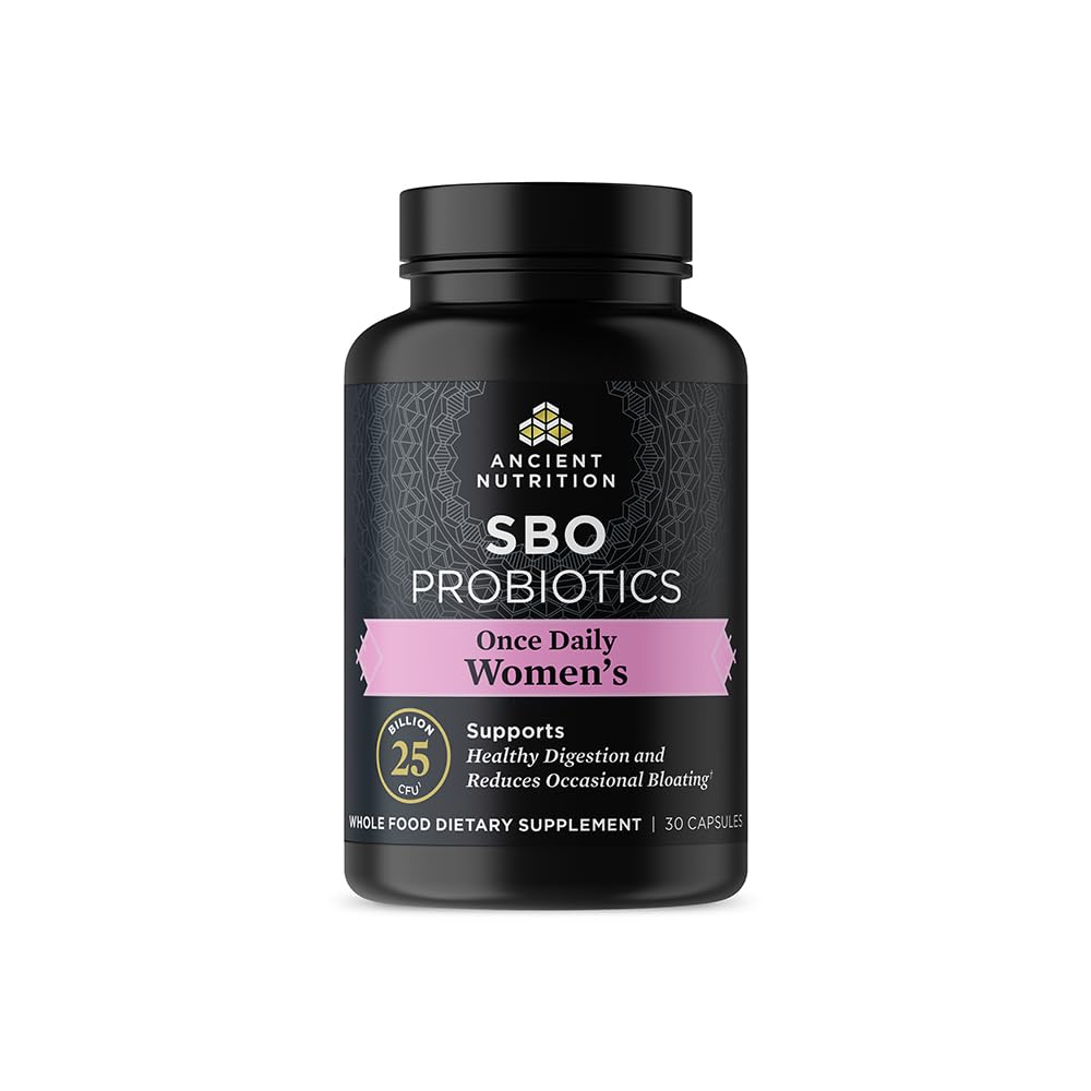 Antichi Probiotici per la Nutrizione per le Donne, una volta Daily Women's Probiotics 30ct, supporto digestivo e riduce il Bloating occasionale, fatto con Chaste Tree Berry e Amla Berry, 25 miliardi di CFU*