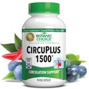 Botanic Choice CircuPlus 1500 - Heart Health & Circulation and Vein Support Supplement - Vitamina B1, Pepe di Cayenne, Hawthorn, Ginkgo Biloba per Adulti Uomini & Donne (90 capsule)