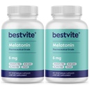 Melatonina 6mg (240 capsule vegetariane) (120 x 2) - No Stearates - Vegan - Non OGM - Gluten Free
