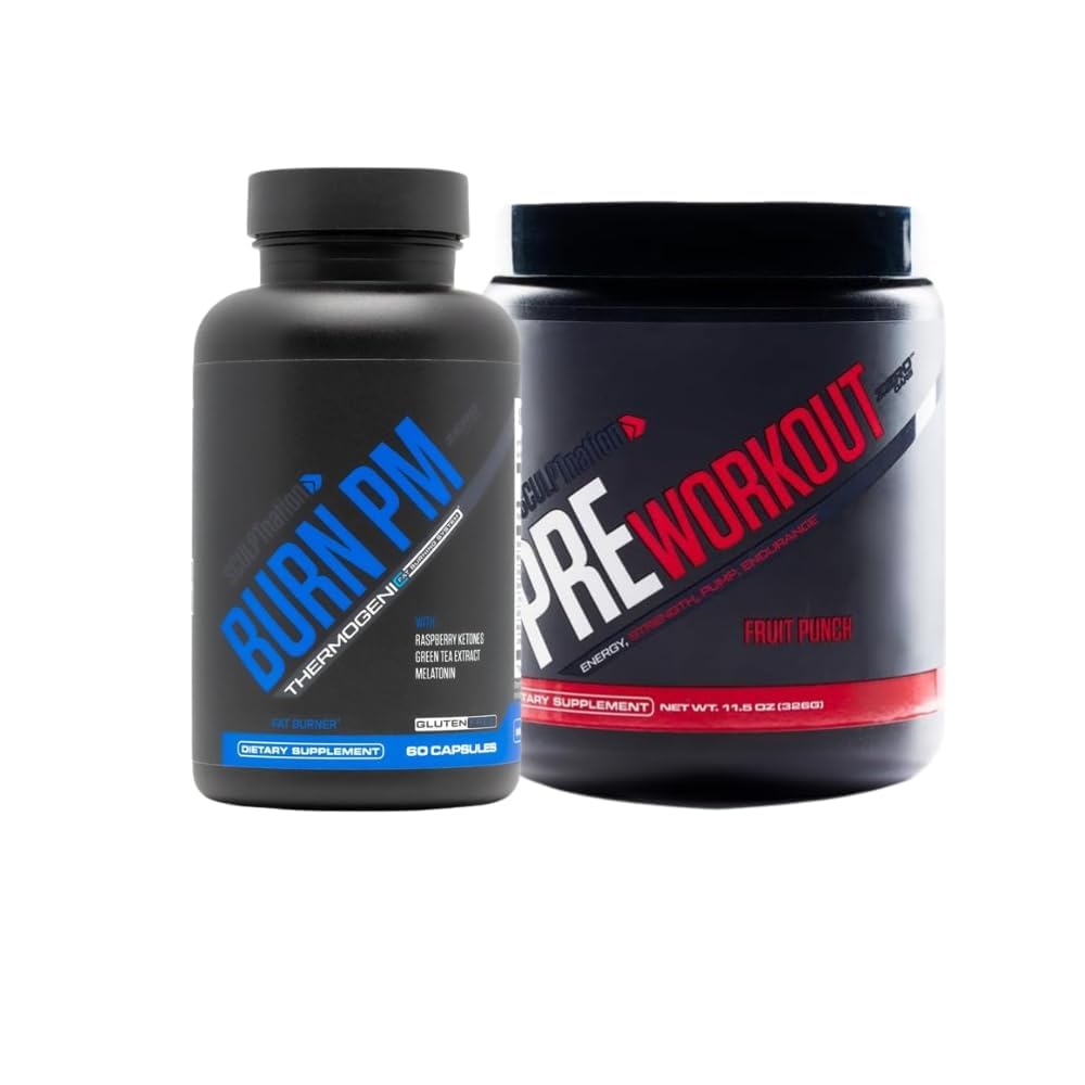 Sculpt Nation da V Shred Burn PM e Pre Workout Fruit Punch Bundle