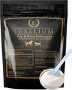 Dermatite Skin e Coat Supplemento per cani e gatti - Promuove la pelle sana e la pelliccia per cani e gatti - Aiuta w/Itch, pelle secca + altro sintomo - Natural Vet-Approved Powder Formula - 200G