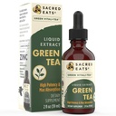 Estratto di liquido di tè verde gocce - Supporto immunitario (antiossidanti e polifenoli) supplemento. Promuove la Gentle Energy. Ingredienti biologici, Non OGM, Alcol & Gluten Free (non aromatizzato)