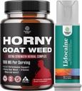Bundle di Horny Goat Weed Extract Complex per gli uomini e le donne potenziato energia e Stamina e Nero Maca Root Capsule per gli uomini - Invigorating Drive Mood & Energy Booster per gli uomini