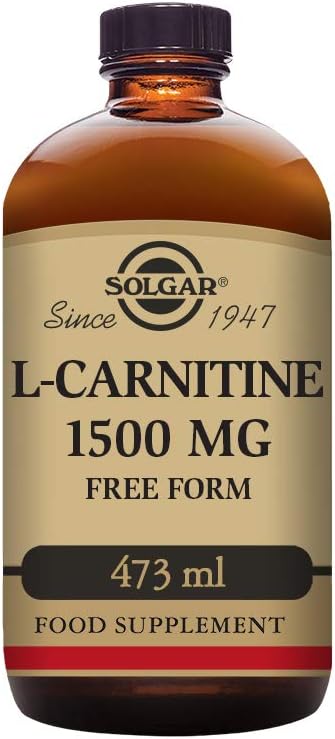 Solgar L-carnitina 1500 mg Liquido, 16 oz. - Natural Lemon Flavor - Heart Health - Supporta Energia, Metabolismo, Esercizio Endurance & Recovery - Non-GMO, Vegan, Gluten & Dairy Free - Circa 31 Servings