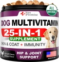 Cane Multivitamina Masticabile con Glucosamina - Vitamine e Integratori Cani - Senior & Puppy Multivitamin per Cani - Pet Joint Support Health - Immunity - Mobility - Energy - Gut - Skin - 120 Chews