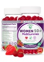 Lunakai USA Made 50 Plus Women's Multivitamin Gummies - Deliziosa Formula Migliorata con vitamine e minerali essenziali per la salute e la vitalità - 60ct