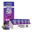 LPS Liquid Collagen & Whey Protein Supplement - Non OGM Drink, Sugar-Free - Promuove la pelle sana & capelli per gli uomini e le donne, l'uva, la singola dose (100 pacchetti)