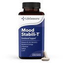 LifeSeasons - Mood Stabili-T - Positive Mood Booster - Maggiore calma e felicità - Mente rilassata e bilanciata - Contiene Rhodiola, Ginkgo Biloba, e Vitamina D3 - (60 capsule)