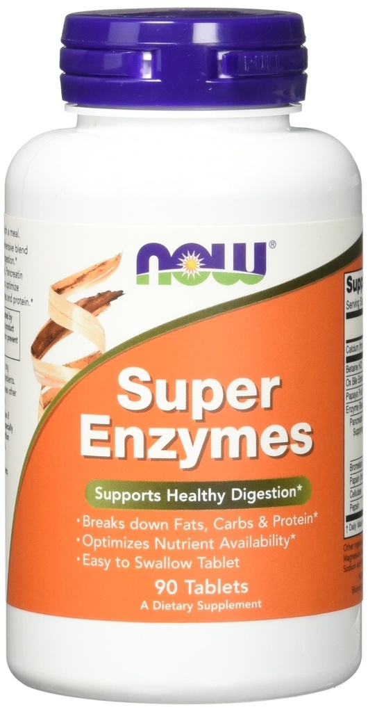 NOW Super Enzimi, 90 compresse (Pack of 2)