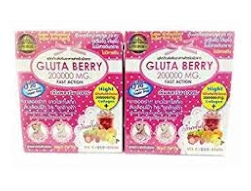 2Box Gluta Berry 200000 mg Bere PUNCH cibo della pelle Ridurre lentiggini Sbiancamento della pelle Azione rapida 10pcs./Box....