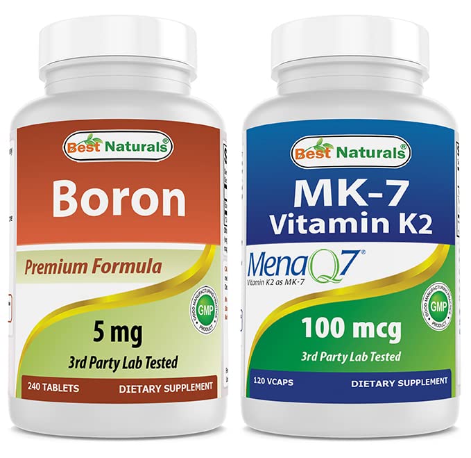 Boron 5 mg & MK-7 Vitamina K2 100 mcg