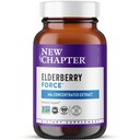 Nuovo Capitolo Vegan Elderberry Capsule con 64x Concentrated Black Elderberry + Black Currant per il supporto immunitario completo, Progetto non OGM verificato, Gluten Free, Certificato Vegan, 30 Conte