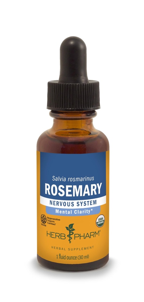 Estratto di liquido di rosmarino organico certificato di Herb Pharm, 1 Fl Oz (varia di maggio di imballaggio)