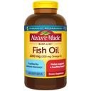 Natura fatta Burp Meno Pesce Olio Omega 3 Integratori, 1000mg Softgels, Omega 3 Fish Oil Supplementi per il sostegno sano del cuore, 320 Softgels, 160 Day Supply