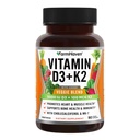 FarmHaven Vitamin D3 K2 Capsule - 5000 IU D3 e 100 mcg K2 - Cholecalciferol MK7 con Veggie Fruit Blend - Vitamina D K2 Supplemento per Immune System & Heart Health - Vegetariano, Non OGM, 90 Caps