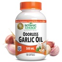 Scelta Botanica Odorless Olio di Aglio Softgels - Antiossidante Colesterolo e Supporto Immune Supplemento per Adulti - Gluten Free Non-GMO - 180 Pillole