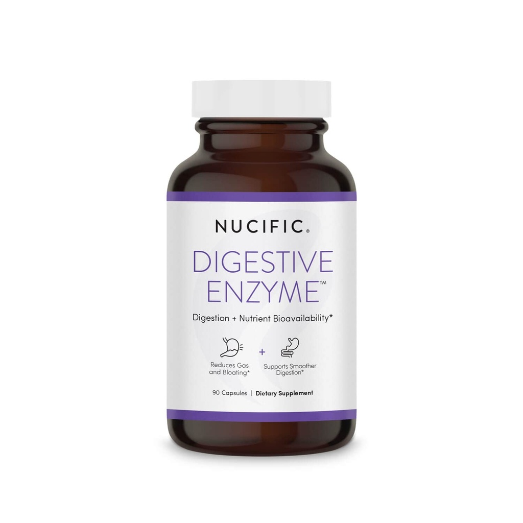 Nucifico supplemento di enzima digestivo per sostenere la digestione e la biodisponibilità nutriente, 90 conte