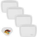 4 pezzi Pill Organizer Riusable Pocket Pill Case Portable Open Pill Pouch Silicone Small Pill Box Pill Container Pill Holder Pill Bags Organizzare Medication, Vitamine e Tablets for Travel (White)