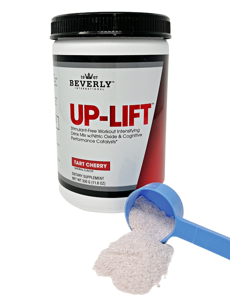 Beverly International Up-Lift Stimulant Free 330 grammi. Workout Energy Drink Mix w/Nitric Oxide & Cognitive Performance Catalysts. Beta Alanine, L-Citrulline, L-Tyrosine.