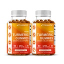 Gummy Turmerico Vitamatico con Ginger & Black Pepper Extract – 60 Gummies Vegan Ogni | 2 Pack (120 Gummies) 95% Curcuminoids – Potente supporto antiossidante e infiammatorio