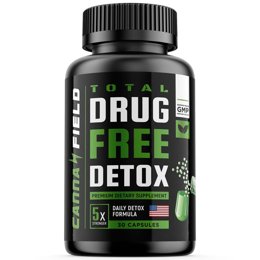 Detox e Liver Cleanse - USA Made - Tossine naturali da 5 giorni Rimuovi - Migliori pillole per passare test - Premium Detox Supplement - 30 capsule