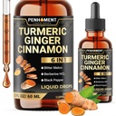 6in1 curcumina currica liquida con zenzero, estratto di Berberina, cannella di Ceylon, Melone di Bitter, pepe nero - Estratto di gocce - 2FL oz - 60 Serve