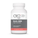 Gruppo di Ricerca Allergia Biotina 5000 Supplemento - 5000mcg Biotina, Vitamine per Capelli, Pelle e Unghie, Alta dose, Capsule Vegetariani, Ipoallergenico, Senza Glutine - 60 Conte