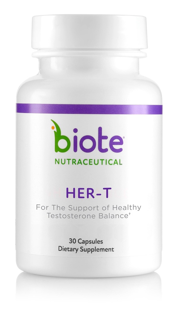 Biote Nutraceuticals - HER-T - Supporto per bilanciamento del testosterone sano per le donne (30 capsule)