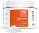 GREZ ELEC-Vital Electrolytes Powder No Sugar - Polvere di idratazione, Keto Electrolytes No Sugar - Supporto minerale completo, Sodio, Potassio, Magnesio, Zinco - 60 Serve