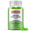 Kava Kava Gummies 1000mg Per Serving, Supporto per il sonno, Limone naturale, 60 Vegan Gummies, Stress Relief & Relax Supplemento