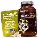 OmniBiotics Cleanr Detox & Riparazione Supplemento – Il cardo del latte, Radice del dente, Acido lipoico alfa, Estratto di carciofo, Schisandra, Silymarin – 60 capsule vegane