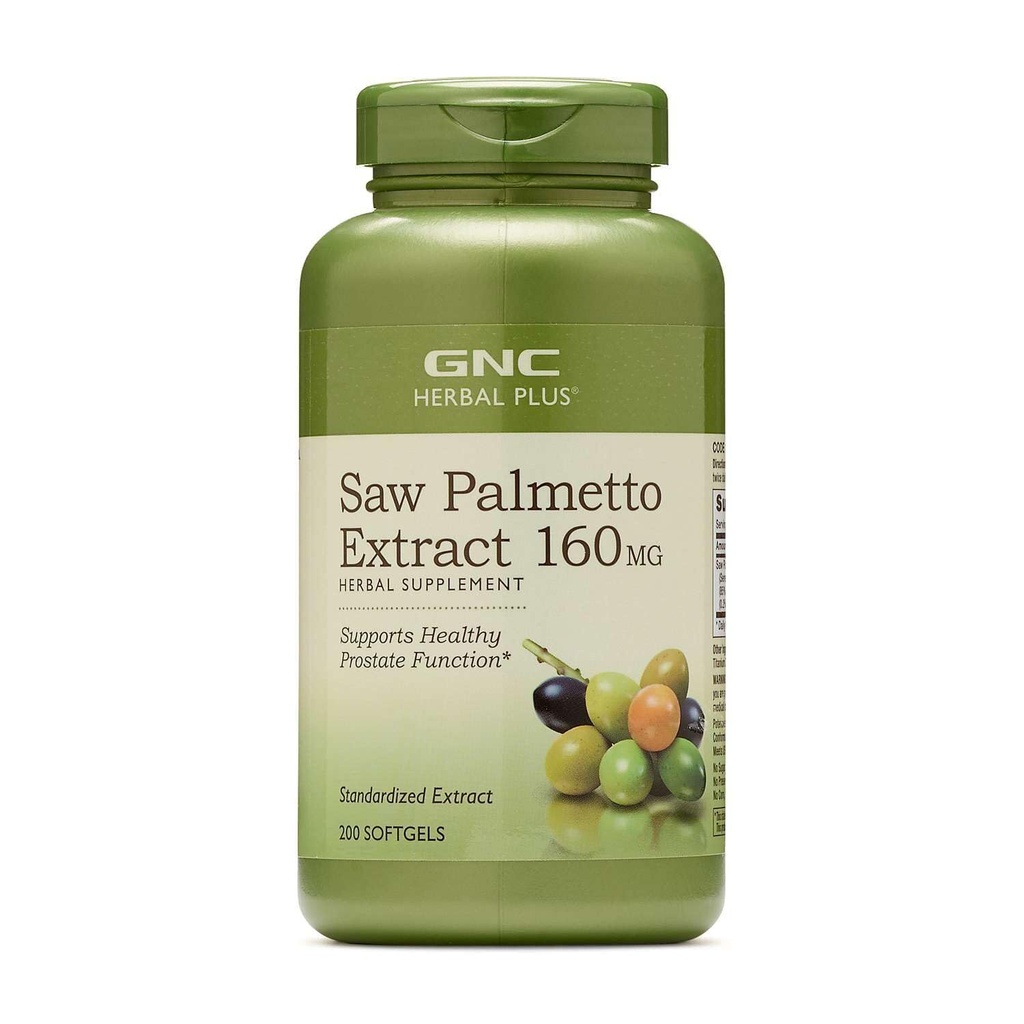 GNC erbe sega Palmetto estratto 160mg supplemento, 200 porzioni