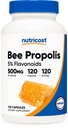 Nutricost Bee Propolis Supplemento w/ 5% Flavonoidi (500 mg / 120 capsule)