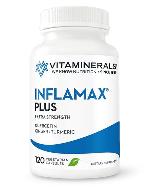 Vitaminerals® 121+ Inflamax® Plus | Quercetin | Enzymes Proteolytic | Ginger | Cappucci di verdure