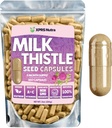 Capsule di semi di cardo al latte - 360 conteggio (6 mesi di fornitura) Premium Milk Thistle Supplement Rich in Silymarin per sostenere il fegato e la digestione - Pure, non OGM Cardo Mariano Pillole di cardo