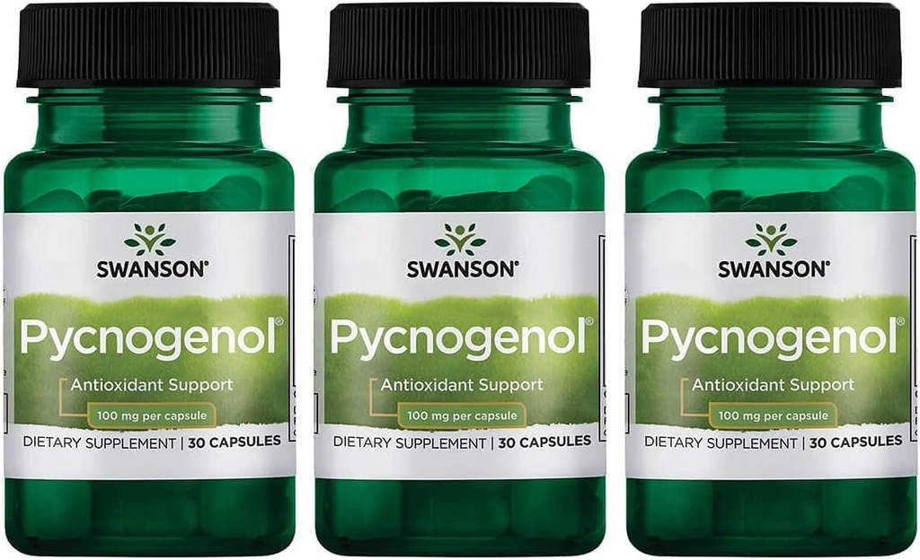 Swanson Pycnogenol 100 Milligrams 30 Capsule 3 Pack