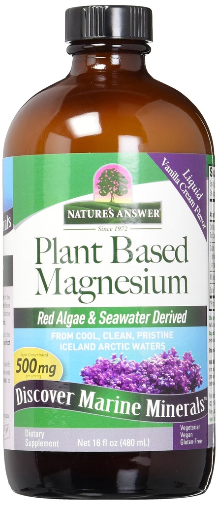 Risposta della natura Magnesio liquido marino-basato 16-Ounces | Complesso Multi-Minerale | Forniture 72 minerali Trace | Nessun aroma artificiale o conservativi | Conte singolo