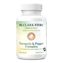 Dr Clark Store Turmeric & Black Pepper Extract – 710mg, 100 capsule, supporto immunitario, antiossidante, supplemento di salute della digestione per gli adulti