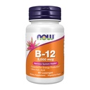 NOW Integratori alimentari, vitamina B-12 5000 mcg, con acido folico, salute del sistema nervoso*, 60 Lozenges