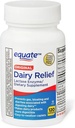 Dairy Relief Caplets, Original, Lactase Enzyme, 120 Pillole di Equate (Pacchetto di 1) + Adesivo